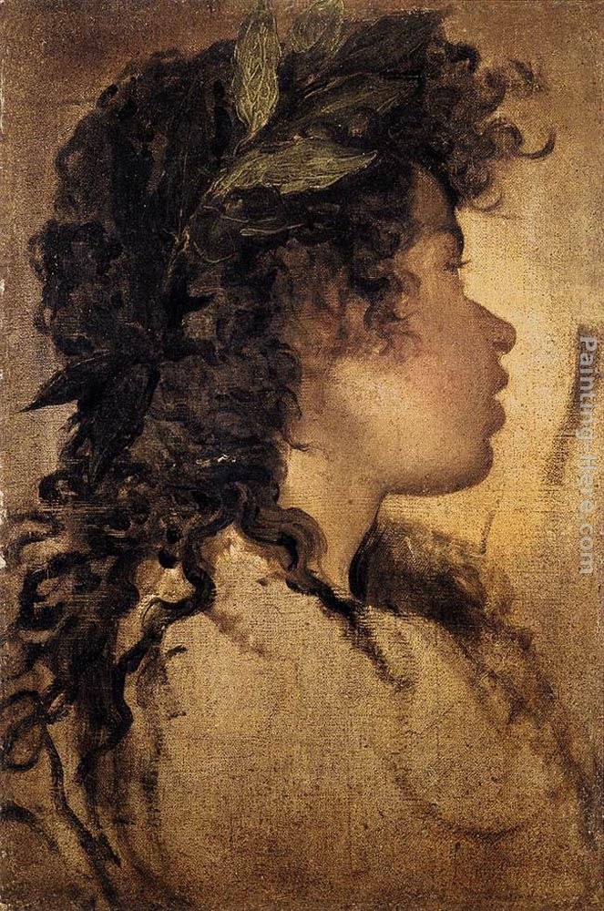 Diego Rodriguez de Silva Velazquez Study for the head of Apollo